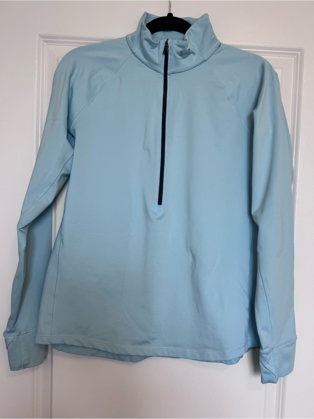 Under Armour Light Blue Women’s Quarter-Zip Cold Gear Performance Pullover